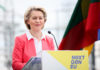 Il 2 luglio 2021, Ursula von der Leyen, presidente della Commissione europea, era a Vilnius per presentare la valutazione della Commissione europea del piano nazionale di ripresa e resilienza nell'ambito di NextGenerationEU. Photographer: Claudio Centonze, copyright: European Union, 2021, Source: EC - Audiovisual Service