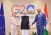 Ursula von der Leyen, Narendra Modi e Charles Michel, Photographer: Dati Bendo. copyright: European Union, 2023, Source: EC - Audiovisual Service