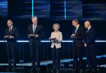 Ursula von der Leyen, presidente della Commissione europea, Gitanas Nausėda, Presidente della Lituania, Andrzej Duda, Presidente della Polonia, Alar Karis, Presidente dell'Estonia e Edgars Rinkēvičs, presidente della Lettonia. Photographer: Dati Bendo, copyright: European Union, 2025. Source: EC - Audiovisual Service.